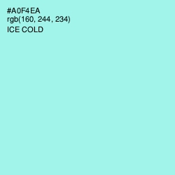 #A0F4EA - Ice Cold Color Image